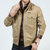 Mens Military Cotton Wearable Brusttaschen Rei&szlig;verschluss Outwear Jacke