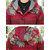 Vintage Women Floral Print Patchwork Button Long Sleeve Hooded Coats