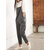 Casual Women Pure Color Side Button Strap Cotton Overalls 