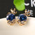 Punk Skull Crown Ear Stud Uitstekende Zinklegering Rhinestones Oorbellen voor Vrouwen