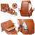 Ekphero&reg; Men Casual Genuine Leather Oil Wax Chest Bag Crossbody Bag