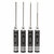 Drillpro 4pcs Hex Screwdriver Tool Kit 1.5/2.0/2.5/3.0mm Black Repair Tool Set