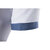 Summer Fashion Denim Splice Collar T-shirt Men's Front Pocket Short Sleeve Casual Tops Tees