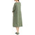 Casual Women Pure Color Hollow Out Splicing Vintage Maxi Dress