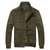 Mens Military Cotton Wearable Brusttaschen Rei&szlig;verschluss Outwear Jacke