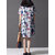 Vintage Vrouwen Loose Printing Korte Mouw Elegante Jurk