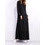 Casual Women Long Sleeve Pure Color Turtleneck Pocket Long Dress