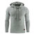 Les hommes chauds sweat-shirts &agrave; capuche jacquard d&eacute;contract&eacute; couleur unie &agrave; manches longues sport hoodies