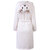 Women Men Comfy Hooded Bathrobe Thicken Coral Velvet Lovely Animals Robes