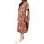 L-5XL Vintage Pocket Floral imprim&eacute; robe de poche