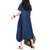 Casual Women Loose Denim Pockets Lantern Maxi Dress