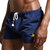 SUPERBODY夏のメンズスポーツランニングビーチショーツカジュアルソリッドカラー弾性サーフジムボードショーツ 
