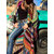 Folk Style Print Cardigan Tassel Coats 