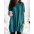 Casual Pure Color Double Pockets Loose Shirts For Women