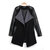 European Zipper Spell Leatheroid Long Sleeve Thick Coats