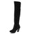 Women Classic Suede Thick Heel Over the Knee Boots