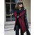European Zipper Spell Leatheroid Long Sleeve Thick Coats
