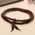 108Pcs Vintage Multilayer Sandalwood Buddhist Buddha Prayer Beads Bracelet for Men Women
