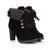 Big Size Women Thick Heel Ankle Boots Heels Lace Up Short Boots 