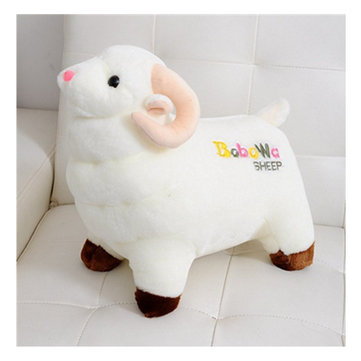 mouton en peluche blanc