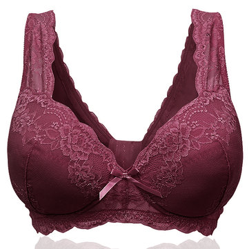Plus Size Seduced Wireless Lace Bra Verzamelen Soft Dunne vest-bh