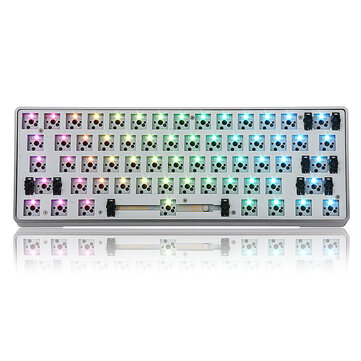 [Wersja ze stopu aluminium] Geek Customized GK61 Hot Swapable 60% RGB Keyboard Dostosowany zestaw montażowy PCB