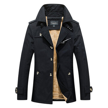 Dicke&nbsp;warme&nbsp;dünne&nbsp;stilvolle&nbsp;Mid&nbsp;Long Herbst Winter Trenchcoats