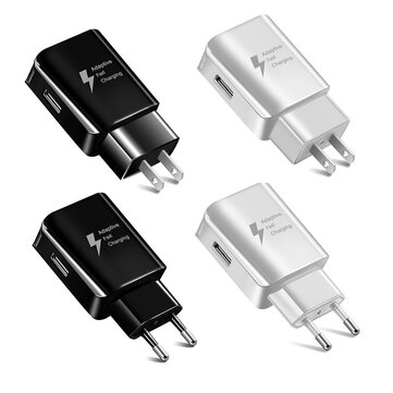 Bakeey EU Plug Universele QC3.0 snelladen draagbare reis-USB-oplader voor Samsung Xiaomi Huawei