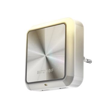 BlitzWolf® BW-LT14 المكونات في ذكي ضوء المستشعر LED ليلة ضوء مع المقبس المزدوج USB شحن