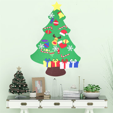 100cm Diy Christmas Deluxe Felt Tree Wall Hanging Toddler Child