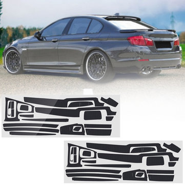 Carbon Fiber Pattern Car Interior Dashboard Sticker Wrap Decoration For Bmw 5 Series F10 F18 2011 17