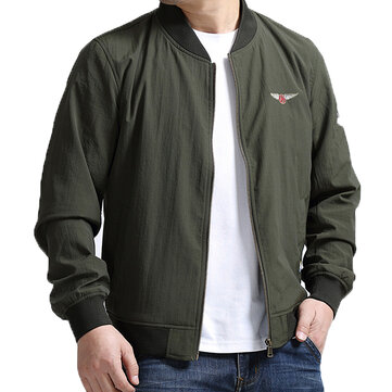 Plus Maat S-5XL Loose-spring Varsity Jacket vluchtjack