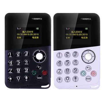 BAKEEY M8 0.96 Inch OLED 320mAh MP3 bluetooth Student Pocket Mini Card Phone
