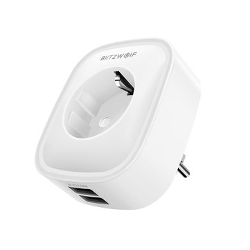 BlitzWolf&reg; BW-SHP5 Deux ports USB 2.1A Prise 16A intelligente WIFI Prise europ&eacute;enne Fonctionne avec l'Alexa Assistant Google pour BlitzWolf Tuya APP 