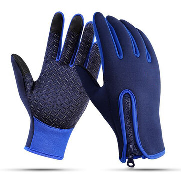 Mens Unisex Caliente Impermeable Guantes de Ciclismo de Lana Antideslizante Guantes de Esquí al Aire Libre
