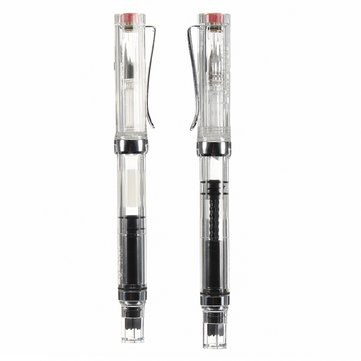 Stylo transparent de plume de LANBITOU 3059 stylo 0.38mm / 0.5mm d'amende de stylo d'&eacute;criture lisse de plume   