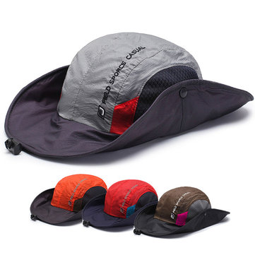 Chapeau de seau respirant pliable pour hommes