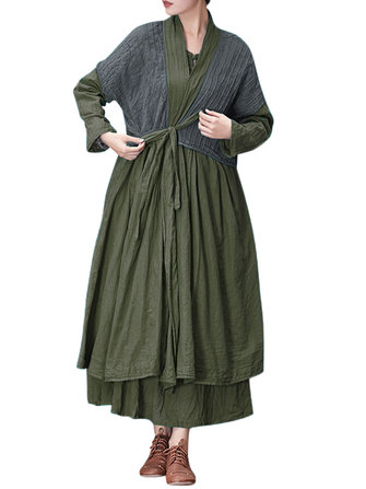 Vintage Ön Kemer Katı Elbise