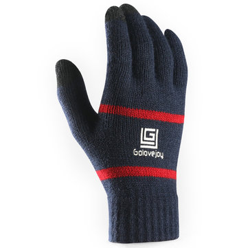 Pantalla táctil invernal unisex al aire libre Riding Knit Warm Guantes