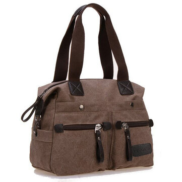 Ekphero Mujeres Hombres Bolsas de Lona Casual de Multibolsillos Crossbody Bolsos de Almohada de Hombro