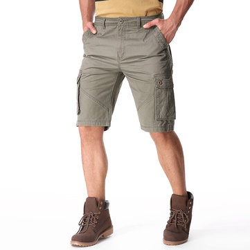 M&auml;nner Casual Baumwolle Big Pockets Loose Cargo Military Shorts