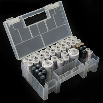 Honana HN-B36 AAA用バッテリー収納オーガナイザーケースホルダーAA 9VバッテリーカードリーダーSDカード