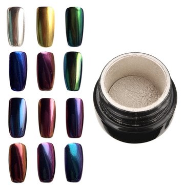10 kolor&oacute;w do wyboru Magic Mirror Chrome Effect Metalic Powder Additive Pigment Nail Art