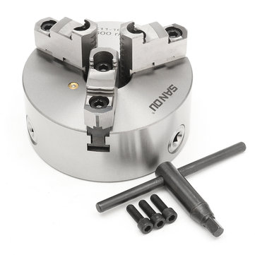 SANOU K11-160A Draaibank Chuck 3 Jaw 160mm Zelfcentrerende & Omkeerbare Jaw Lathe Parts