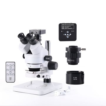S$596.17 10% 34MP 2K HD USB Microscope Camera with 56 LED Light Trinocular Stereo Microscope Zoom 7X-45X Repair Microscope For PCB Soldering Measurement & Analysis Instruments from Tools, Industrial & Scientific on banggood.com