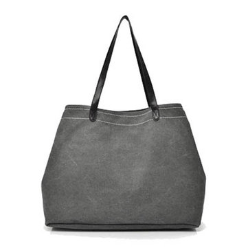 Ekphero Mujeres Casual Bolso de Lona de Tres Bolsillos Principales