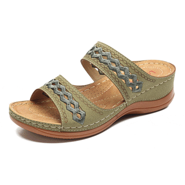 LOSTISY&nbsp;Handmade&nbsp;Stitching&nbsp;Hollow&nbsp;Casual&nbsp;Sandálias Comfy