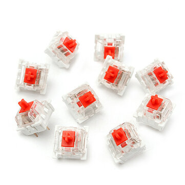 10 Pcs S&eacute;rie RGB Red Mec&acirc;nico Switch para Cherry MX Mec&acirc;nico Substitui&ccedil;&atilde;o do teclado