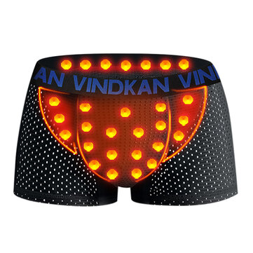 VK Sous-v&ecirc;tements de soins de sant&eacute; de maille de soie de maille de la glace des hommes Sous-v&ecirc;tements de soins de sant&eacute; U Convex Cachemire respirant