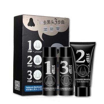 Hialur&ocirc;nico remo&ccedil;&atilde;o de cravo m&aacute;scara facial nariz acne m&aacute;scaras descascando carbono definido